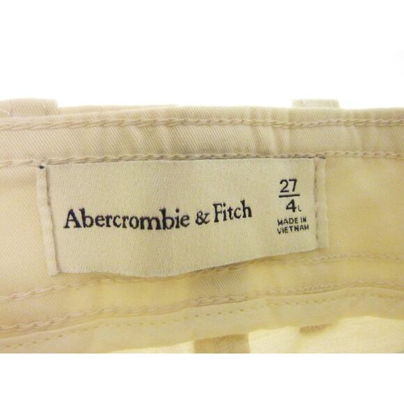NWT Abercrombie & Fitch Cream Wide Leg Minimalist Pants 27 - Picture 4 of 7